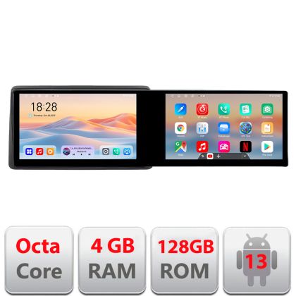 Navigatie Opel Movano Renault Master 2020- Edotec 2 ecrane  8 core 4+128 21.6 inch Incell android Wifi 5Ghz gps internet  v2