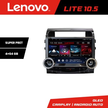 Navigatie Toyota Land Cruiser V8 L200 2008-2019 Lenovo  8 core 4+64 10.5 inch Incell 1K android Wifi 5Ghz gps internet  Kit-381-type-a