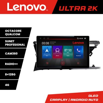 Navigatie Toyota Camry 2017-2021 Lenovo Qualcomm ULTRA 8+128 2K 13 inch qled android 4G DSP gps internet  Kit-camry-2018