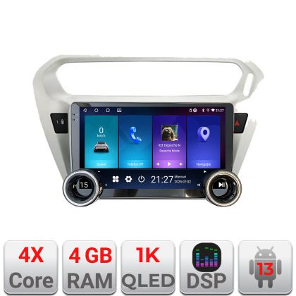 Navigatie Peugeot 301 Citroen Kit-Elisee Kit-301 Edotec  4+64 10.5 inch Incell 1K android Wifi 5Ghz gps internet S