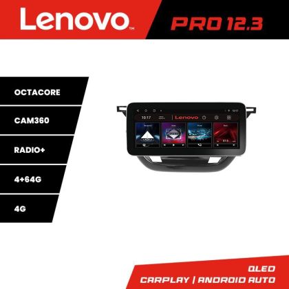 Navigatie Opel Corsa F 2019- Lenovo PRO 4+64 12.3 inch qled android 4G DSP gps internet  KIT-corsa-f