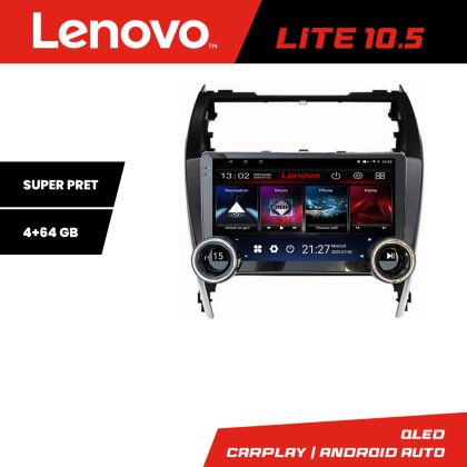 Navigatie Toyota Camry 2012-2018 Lenovo  8 core 4+64 10.5 inch Incell 1K android Wifi 5Ghz gps internet  Kit-camry12