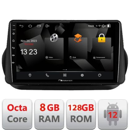 Navigatie Peugeot Bipper, Citroen Nemo, Fiat Qubo 2008-2017 Android radio gps internet 8+128 carplay android auto v2