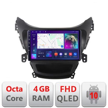 Navigatie Hyundai Elantra 2011-2013 B-092 Android Ecran QLED octa core 4+64 carplay android auto KIT-092+EDT-E309V3