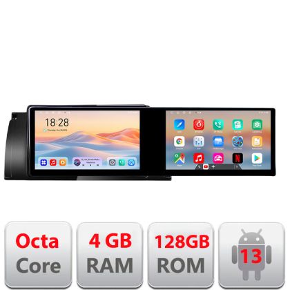 Navigatie BMW E39 si E53 Kit-082 Edotec 2 ecrane  8 core 4+128 21.6 inch Incell android Wifi 5Ghz gps internet
