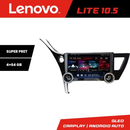 Navigatie Toyota Corolla 2017- Kit-corolla17 Lenovo  8 core 4+64 10.5 inch Incell 1K android Wifi 5Ghz gps internet