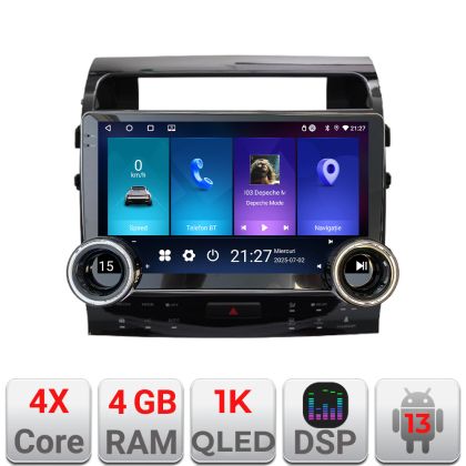 Navigatie Toyota Landcruiser L200 V8 2008-2020 Kit-381-type-a Edotec  4+64 10.5 inch Incell 1K android Wifi 5Ghz gps internet