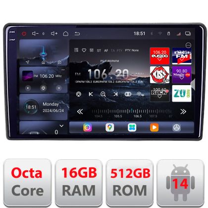 Navigatie Mazda CX-9 2006-2015 Android radio gps internet 8 core QLED 2K 16+512GB 360 Edotec
