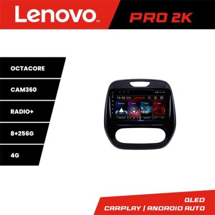 Navigatie Renault Captur Lenovo Kit-CAPTUR 8 core QLED 2K 8+256 360 Android Waze USB Navigatie Internet Youtube Radio