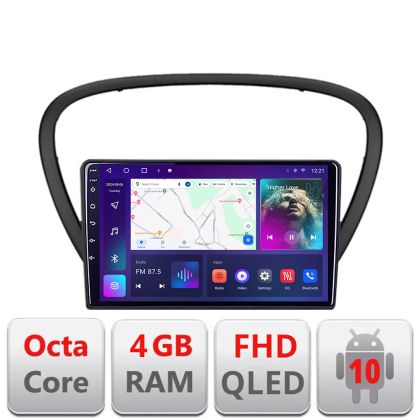 Navigatie Peugeot 607 Android radio gps internet 4+64 carplay android auto Kit-607+EDT-E309v3