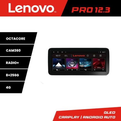 Navigatie Fiat 500 2007-2015 Lenovo PRO 8+256 12.3 inch qled android 4G DSP gps internet  8Core