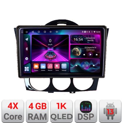 Navigatie Mazda RX8 2008-2011 Android radio gps internet  4+64 InCell Display 1K kit-rx8-11+EDT-E209-RK