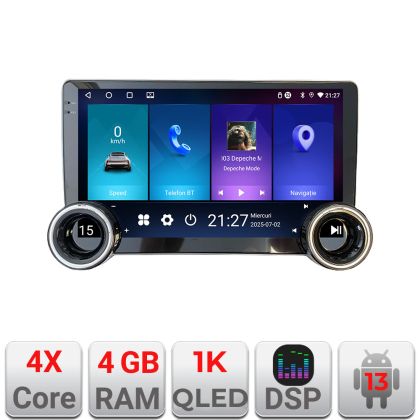 Navigatie Kia Rio 2019- Edotec  4+64 10.5 inch Incell 1K android Wifi 5Ghz gps internet  kit-rio-2020-