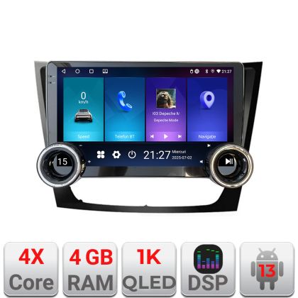 Navigatie Mercedes W211 W219 Kit-090 Edotec  4+64 10.5 inch Incell 1K android Wifi 5Ghz gps internet  Cor