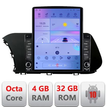 Navigatie Hyundai I20 2020- H-i20 ecran tip TESLA 9.7" cu Android Radio Bluetooth Internet GPS WIFI 4+32GB DSP 4G Octa