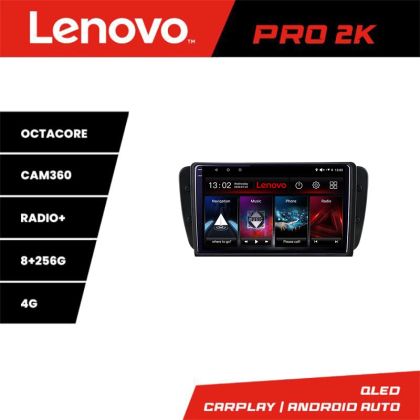 Navigatie Seat Ibiza 2008-2014 Lenovo Kit-246 8 core QLED 2K 8+256 360 Android Waze USB Navigatie Internet Youtube Radio