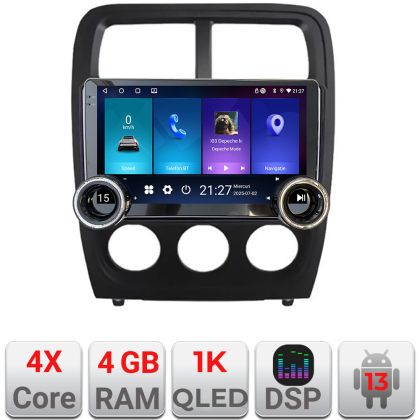 Navigatie Dodge Caliber 2010-2012 Kit-caliber Edotec  4+64 10.5 inch Incell 1K android Wifi 5Ghz gps internet S