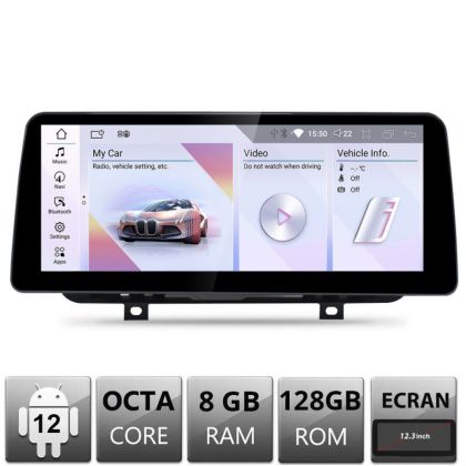 Navigatie BMW Seria 2 F22 F45 2012-2015 NBT Android ecran 12.3" 8+128 4G BT
