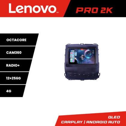 Navigatie Toyota Prado J120 2002-2009 Lenovo Kit- j120 8 core QLED 2K 12+256 360 Android Waze USB Navigatie Internet Youtube Radio v1