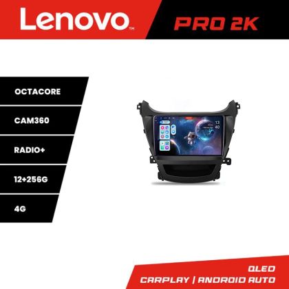 Navigatie Hyundai Elantra 2013-2015 Lenovo Kit-359 8 core QLED 2K 12+256 360 Android Waze USB Navigatie Internet Youtube Radio