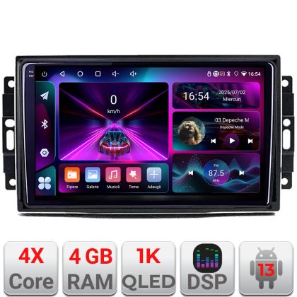 Navigatie Chrysler Jeep A-202 4+64 InCell Display 1K Android Waze USBNavigatie Internet Youtube Radio V1