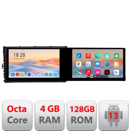 Navigatie Toyota Corolla 2017-2018 Kit-AURIS-2017 Edotec 2 ecrane  8 core 4+128 21.6 inch Incell android Wifi 5Ghz gps internet 32