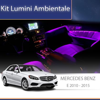 Lumini Ambientale NIGHTVIBE Mercedes E W212 2010-2015 dedicat set complet cu trimuri control telefon sau sistem original