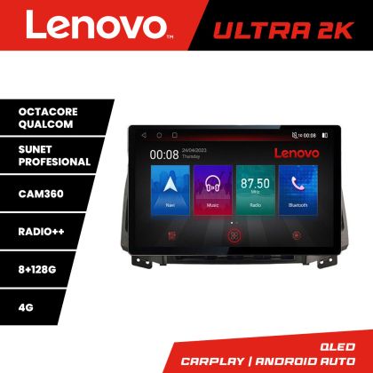 Navigatie Hyundai Santa Fe N-008 ecran 13" 2K 8+128 Android Waze USB Navigatie 4G 360 Toslink Youtube Radio KIT