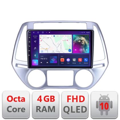 Navigatie Hyundai I20 2011-2014 manual si automat Android radio gps internet 4+64 carplay android auto Kit-i20-2012+EDT-E309v3