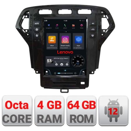 Navigatie Ford Mondeo 2007-2010 tip tesla radio gps internet Qualcomm 8X 8+128 360 4G carplay android auto  kit-tesla-mondeo-07+
