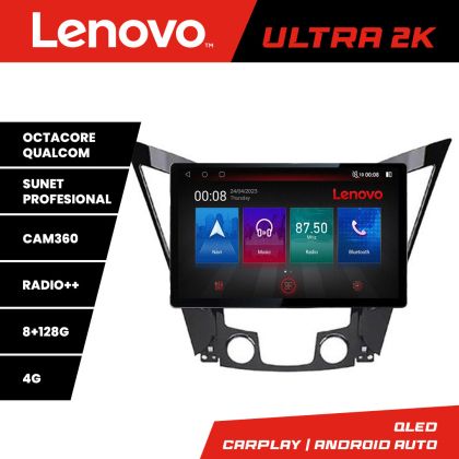 Navigatie Hyundai Sonata 2011-2015 N-259 ecran 13" 2K 8+128 Android Waze USB Navigatie 4G 360 Toslink Youtube R