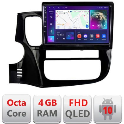 Navigatie Mitsubishi Outlander 2014- B-1230 Android Ecran QLED octa core 4+64 carplay android auto KIT-1230+EDT-E310V3