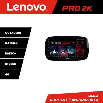 Navigatie Smart For Two 2015- Lenovo Kit-Smart15 8 core QLED 2K 8+256 360 Android Waze USB Navigatie Internet Youtube Radio