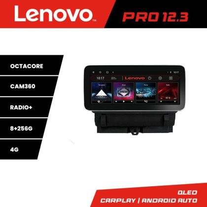 Navigatie Audi Q3 2011-2018 Lenovo PRO 8+256 12.3 inch qled android 4G DSP gps internet Kit-q3