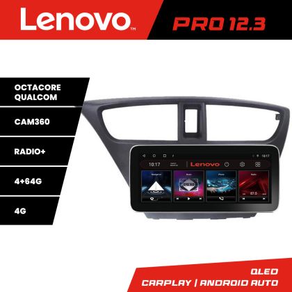Navigatie Honda Civic 2012-2016 K-civic Lenovo PRO 4+64 12.3 inch qled android 4G DSP gps internet a