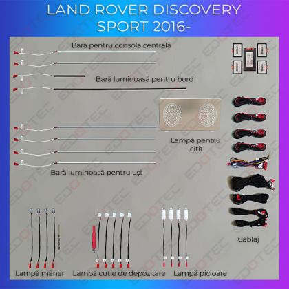 Lumini Ambientale NIGHTVIBE Land Rover Discovery Sport 2016- set complet control telefon sau sistem original
