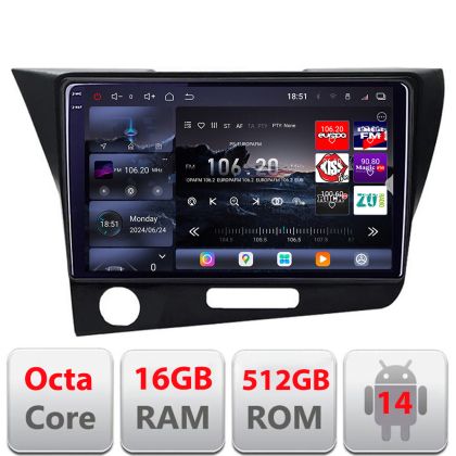 Navigatie Honda CR-Z 2006-2013 Android radio gps internet 8 core QLED 2K 16+512GB 360 Edotec