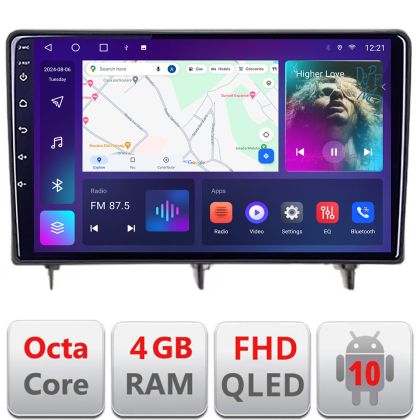Navigatie Honda Civic 2022- dedicata Android QLED octa core 4+64 4G DSP FHD carplay android auto radio gps internet Android kit-civic2022+EDT-E310v3