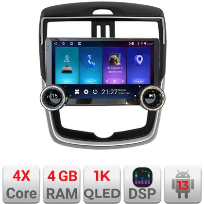 Navigatie Nissan Pulsar 2014-2018 Edotec  4+64 10.5 inch Incell 1K android Wifi 5Ghz gps internet  KIT-pulsar