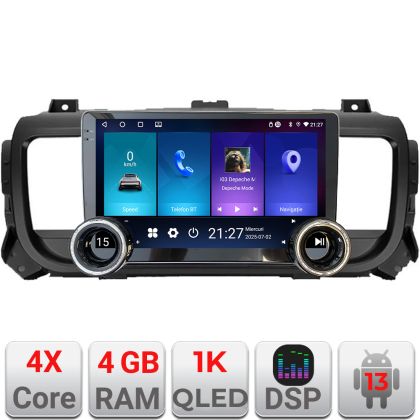 Navigatie Citroen Jumpy Toyota ace Peugeot Traveller Kit-jumpy16 Edotec  4+64 10.5 inch Incell 1K android Wifi 5Ghz gps internet v1