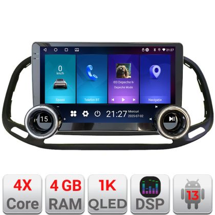 Navigatie Fiat Doblo 2015-2018 Kit-DOBLO15 Edotec  4+64 10.5 inch Incell 1K android Wifi 5Ghz gps internet