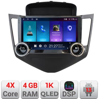 Navigatie Chevrolet Cruze 2009- Kit-045 Edotec  4+64 10.5 inch Incell 1K android Wifi 5Ghz gps internet