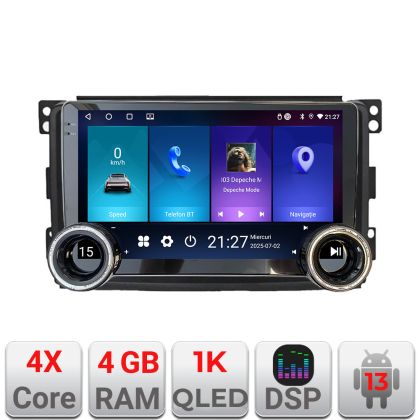 Navigatie Smart For Two 2005-2010 Edotec  4+64 10.5 inch Incell 1K android Wifi 5Ghz gps internet  Kit-smart05