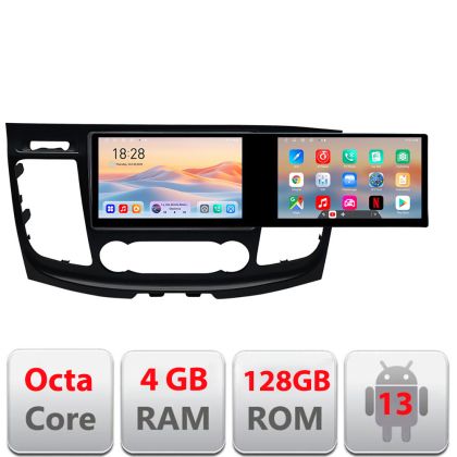Navigatie Ford Transit 2019- varianta cu radio cd simplu Edotec 2 ecrane  8 core 4+128 21.6 inch Incell android Wifi 5Ghz gps internet  Kit-transit-2019-a