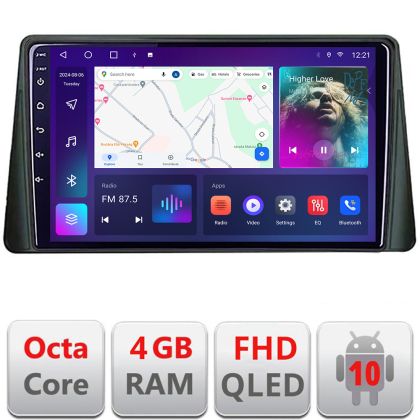 Navigatie Ford Focus 4 Kuga 2018-2023 Android Ecran QLED octa core 4+64 carplay android auto kit-focus4+EDT-E310V3