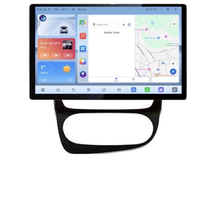 Navigatie dedicata Renault Clio 4 V2 N-468 Edonav ecran 13" 1K 4+64 Android Waze USB Navigatie 4G 360 Toslink Youtube Radio KI