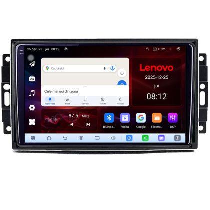 Navigatie Chrysler Jeep Lenovo Kit-202 8 Core 2.2 Ghz 8+128 Qled Incell 1K Android 360 Carplay DSP AHD 1080P ADAS 4G Wifi 5Ghz Bluetooth PRO v1