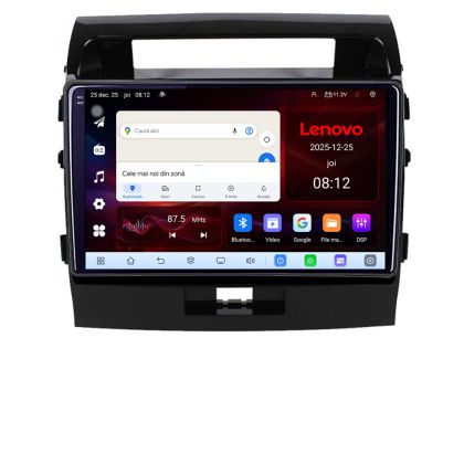 Navigatie Toyota LandCruiser 2008-2015 Lenovo 8 Core 2.2 Ghz 8+128 Qled Incell 1K Android 360 Carplay DSP AHD 1080P ADAS 4G Wifi 5Ghz Bluetooth PRO v1