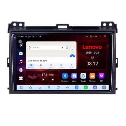 Navigatie Toyota Prado 2007- Lenovo Kit-456 8 Core 2.2 Ghz 8+128 Qled Incell 1K Android 360 Carplay DSP AHD 1080P ADAS 4G Wifi 5Ghz Bluetooth PRO