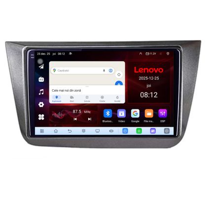 Navigatie Seat Altea 2005-2014 8 Core 2.2 Ghz 8+128 Qled Incell 1K Android 360 Carplay DSP AHD 1080P ADAS 4G Wifi 5Ghz Bluetooth PRO